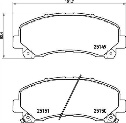 FRONT DISC BRAKE PADS - HOLDEN COLORADO 08- DB1841XP