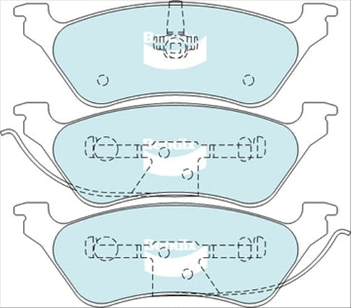 PROSELECT REAR DISC BRAKE PADS - CHRYSLER VOYAGER 97- DB1853 E