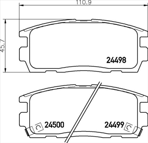 Remsa DB1862 E REAR DISC BRAKE PADS - HOLDEN CAPTIVA 06-11