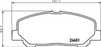 XP FRONT DISC BRAKE PADS - TOYOTA ESTIMA ACR50 06-09
