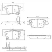 FARGO REAR BRAKE PADS TOYOTA PREVIA AVENSIS 05- (467 DB1914FP