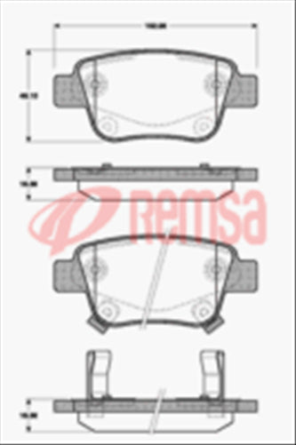 REAR DISC BRAKE PADS - TOYOTA ESTIMA ACR50 06-09 DB1914 UC 104702UC