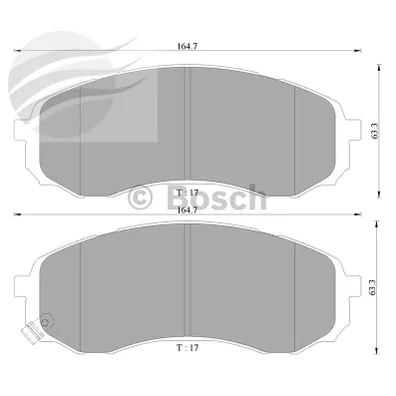FRONT DISC BRAKE PADS - Hyundai iload 08- DB1940BL