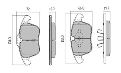 Bendix FRONT DISC BRAKE PADS - FORD MONDEO 07-