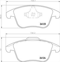 PROSELECT REAR BRAKE PADS - FORD MONEO CERAMIC 07-