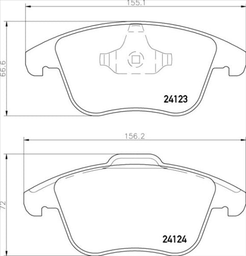 DB1999 E REAR DISC BRAKE PADS - FORD MONDEO 07- 125600