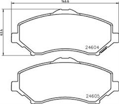 Bendix FRONT DISC BRAKE PADS - DODGE NITRO JOURNEY JEEP WRANGLER 07-