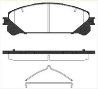 Remsa FRONT DISC BRAKE PADS - TOYOTA HIGHLANDER 07- DB2004 UC