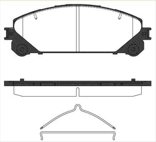 FRONT DISC BRAKE PADS - TOYOTA HIGHLANDER 07- DB2004 UC 131200UC