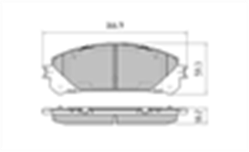 PROSELECT FRONT AND REAR BRAKE PADS TOYOTA HIGHLANDER KLUGER CERAMIC