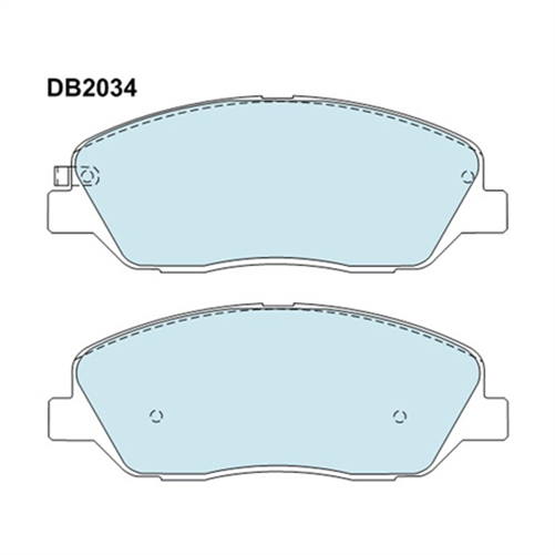 HI-Q FRONT BRAKE PADS HYUNDAI KIA - DB2034 58101 2WA00