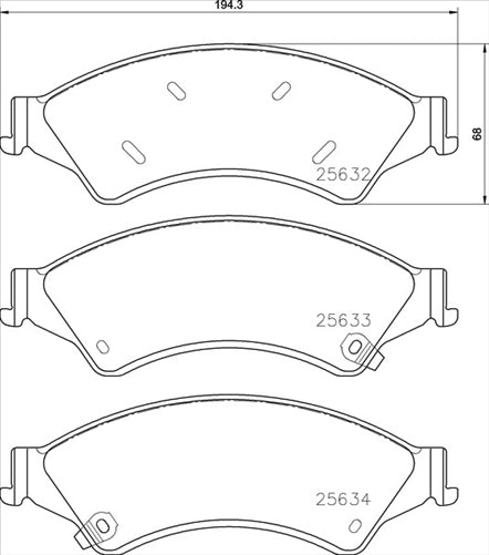 Remsa FRONT BRAKE PADS - FORD RANGER MAZDA BT50 2011-2019 DB2074 UC
