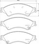 Remsa FRONT BRAKE PADS - FORD RANGER MAZDA BT50 2011-2019 DB2074 UC