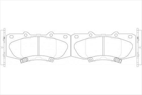 PROSELECT FRONT BRAKE PADS - TOYOTA HILUX KUN1 KUN2 2.5D CERAMIC