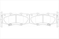 PROSELECT FRONT BRAKE PADS - TOYOTA HILUX KUN1 KUN2 2.5D CERAMIC