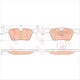 FARGO REAR BRAKE PADS BMW 1 2 3 4 SERIES 2011- (978.0) DB2224F