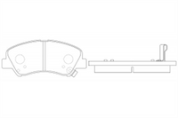 FARGO FRONT DISC BRAKE PADS - KIA RIO 11- DB2272F