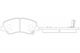 FARGO FRONT DISC BRAKE PADS - KIA RIO 11- DB2272F