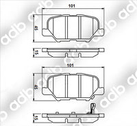 Remsa REAR DISC BRAKE PADS - MAZDA MAZDA 6 12- DB224 E