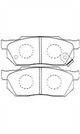 XP FRONT DISC BRAKE PADS - HONDA ACCORD 82-85