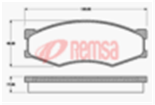 FRONT DISC BRAKE PADS - NISSAN NAVARA D21 85-93 DB340 UC 018400UC