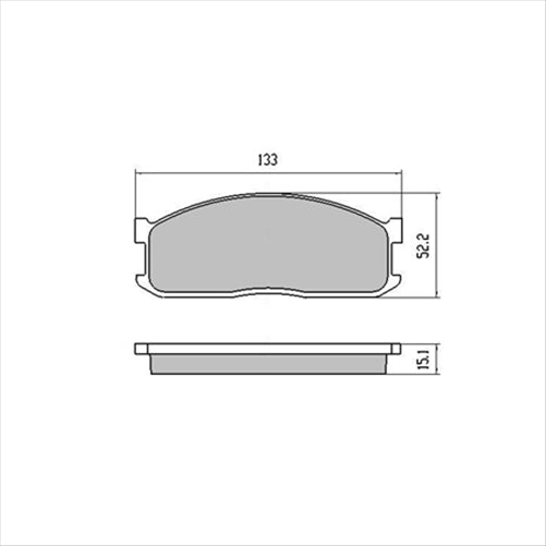 FRONT DISC BRAKE PADS - MAZDA B SERIES CERAMIC 84- DB388PS