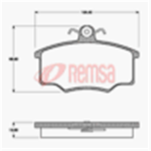 Remsa FRONT DISC BRAKE PADS - AUDI 1982-1984 DB401 E