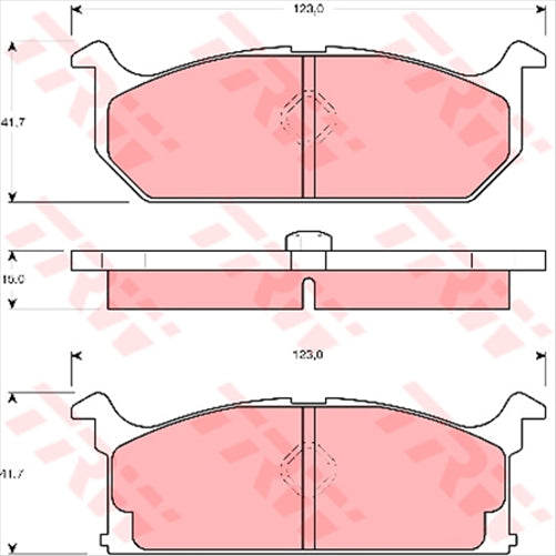FRONT BRAKE PADS SUZUKI CULTUS SWIFT DB402F