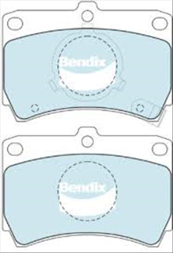 PROSELECT FRONT DISC BRAKE PADS - FORD/MAZDA LASER 323 BF CERAMIC 85-90