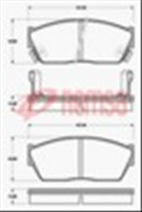 Remsa FRONT DISC BRAKE PADS - HONDA CIVIC 84- DB408 E