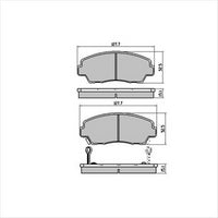 FARGO FRONT BRAKE PADS MAZDA B2000 COURIER DB409F