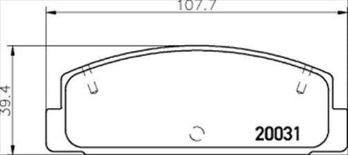 PROSELECT REAR DISC BRAKE PADS - MAZDA RX7 CERAMIC 86-00