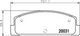 XP REAR DISC BRAKE PADS - MAZDA RX7 86-99