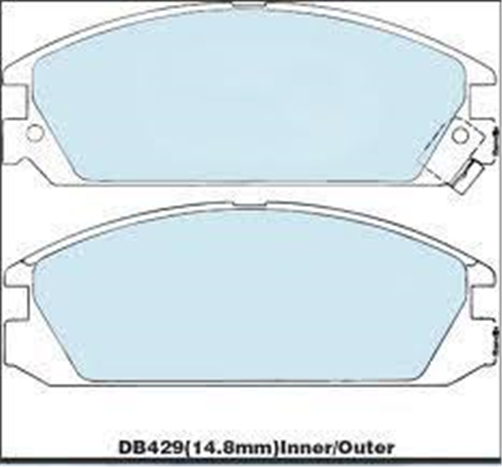 XP FRONT DISC BRAKE PADS - HONDA ACCORD CA1,CA2 85-87