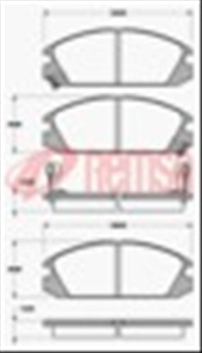 Remsa FRONT DISC BRAKE PADS - HONDA ACCORD CA1,CA2 85-87 DB429 E