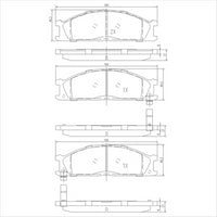 FARGO FRONT BRAKE PADS SET NISSAN (109.1) DB438F