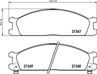 XP FRONT DISC BRAKE PADS - NISSAN NAVARA D22 4WD 97-