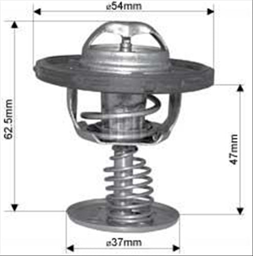DAYCO THERMOSTAT 54MM 86 DEGREES C - 187 DEGREES F DT125J