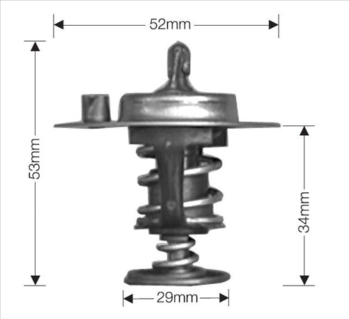 DAYCO THERMOSTAT 52MM 77 DEGREES C - 170 DEGREES F DT29E-BP