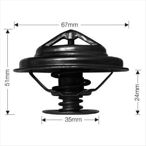 DAYCO THERMOSTAT 67MM 82 DEGREES C - 180 DEGREES F DT58A