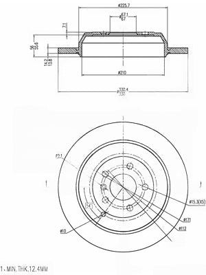 EURO-LINE BRAKE DISC ROTOR PAIR BDR20660EL