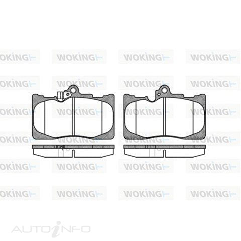 WOKING BRAKE PADS FRONT SUITABLE FOR TOYOTA LEXUS GS430 05> - P10803.02