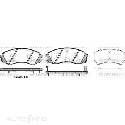 BRAKE PADS F KIA CARNIVAL/HYU HI 06> P13913.02