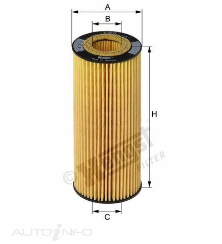 HENGST OIL FILTER CH10160 R2632 AUDI A6 3.2 04> 66*30*157 CART - E864HD184