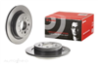 Car brake disc and pad set with branding on a white background