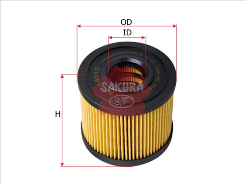 Sakura FUEL FILTER R2631P WCF100 15412-67G00 EF-14010