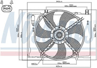 Nissens FAN ASSY RADIATOR MERCEDES S CLASS R170 00-04 EF1810