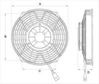 COMMA UNIVERSAL FAN 24V PUSHER OD:230MM
