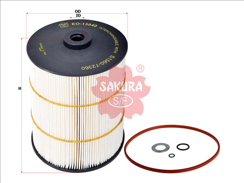 Sakura OIL FILTER MPR2216 15601-E0070 VH15601E0070 EO-13040
