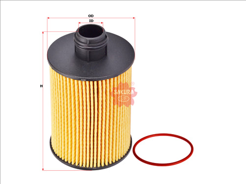 Sakura OIL FILTER FITS WCO201 68492616AA 68229402AA EO-66060